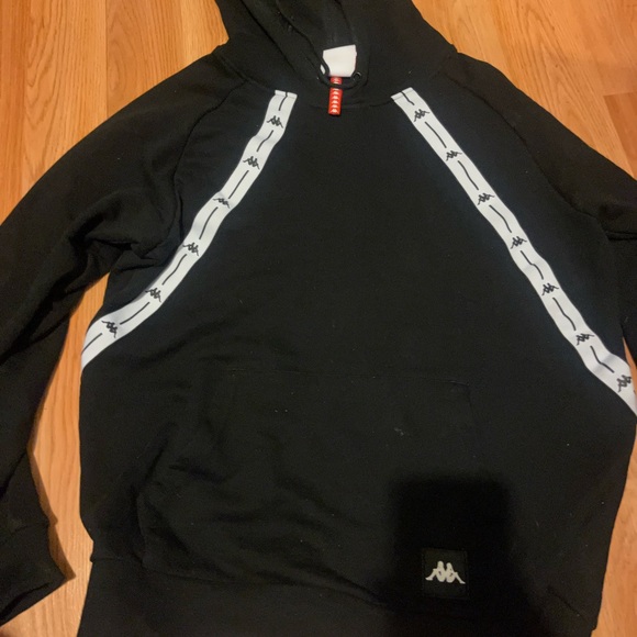 Black Kappa Pullover Hoodie size S - Picture 1 of 4